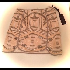 Stylish Stunning Beaded Hale Bob Skirt NWT!